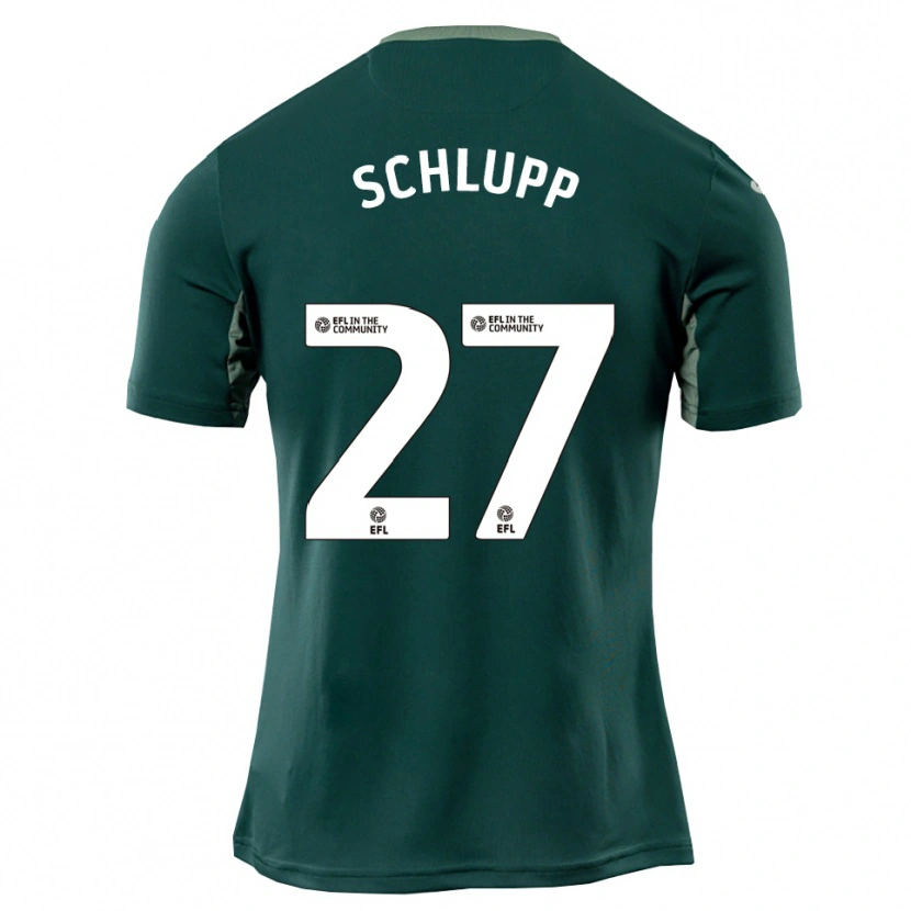 Danxen Damen Jeffrey Schlupp #27 Grün Weiß Lila Auswärtstrikot Trikot 2025/26 T-Shirt Schweiz