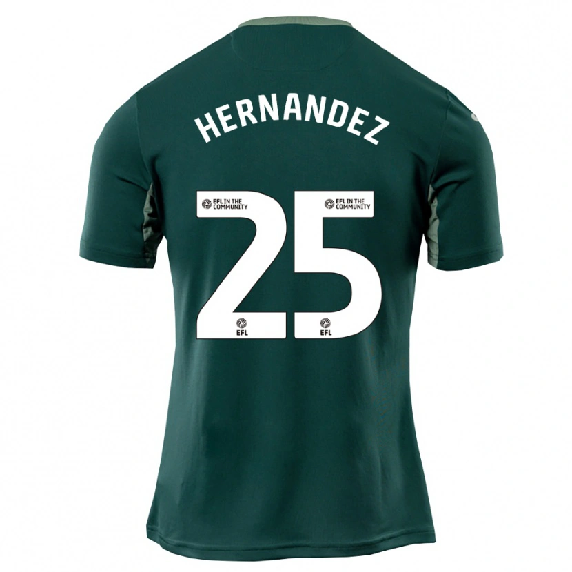 Danxen Damen Onel Hernández #25 Grün Weiß Lila Auswärtstrikot Trikot 2025/26 T-Shirt Schweiz