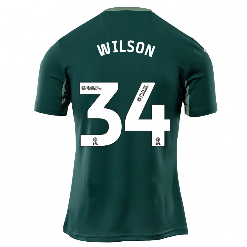 Danxen Damen Drew Wilson #34 Grün Weiß Lila Auswärtstrikot Trikot 2025/26 T-Shirt Schweiz