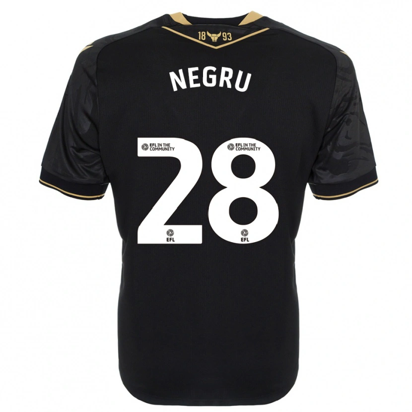 Danxen Damen Stephan Negru #28 Schwarz Gold Auswärtstrikot Trikot 2025/26 T-Shirt Schweiz