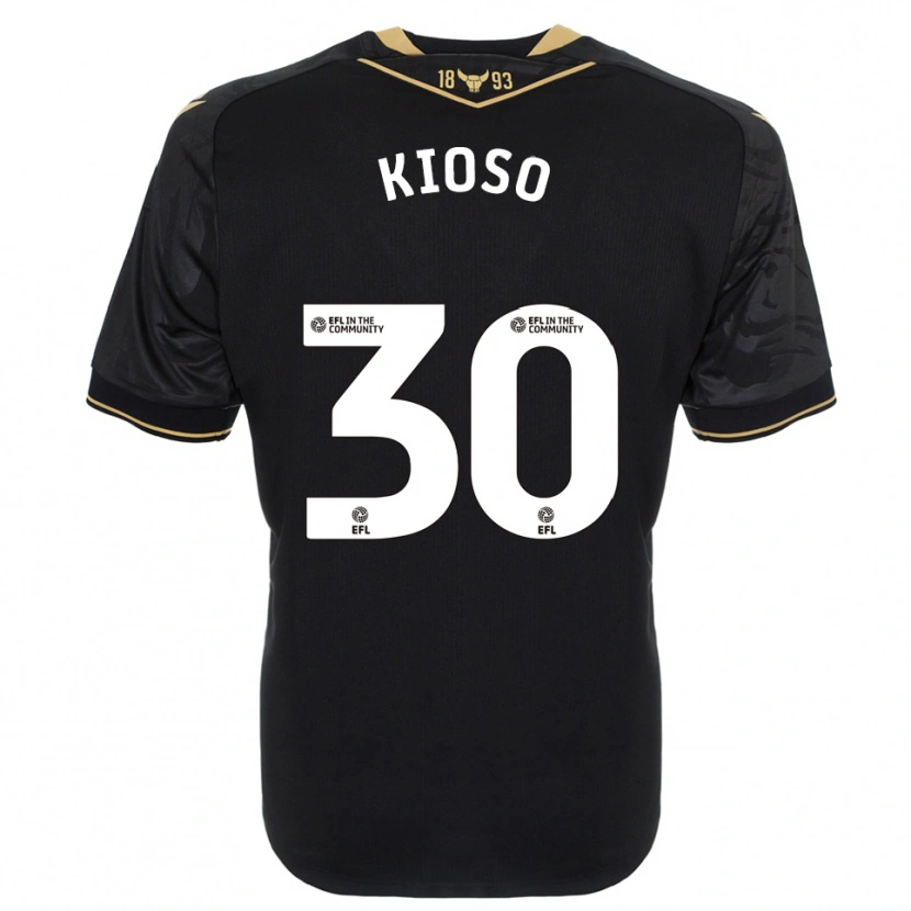 Danxen Damen Peter Kioso #30 Schwarz Gold Auswärtstrikot Trikot 2025/26 T-Shirt Schweiz