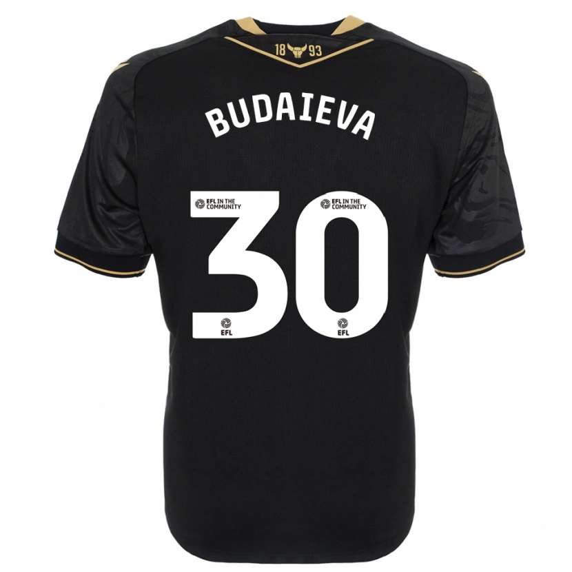 Danxen Damen Vitallia Budaieva #30 Schwarz Gold Auswärtstrikot Trikot 2025/26 T-Shirt Schweiz