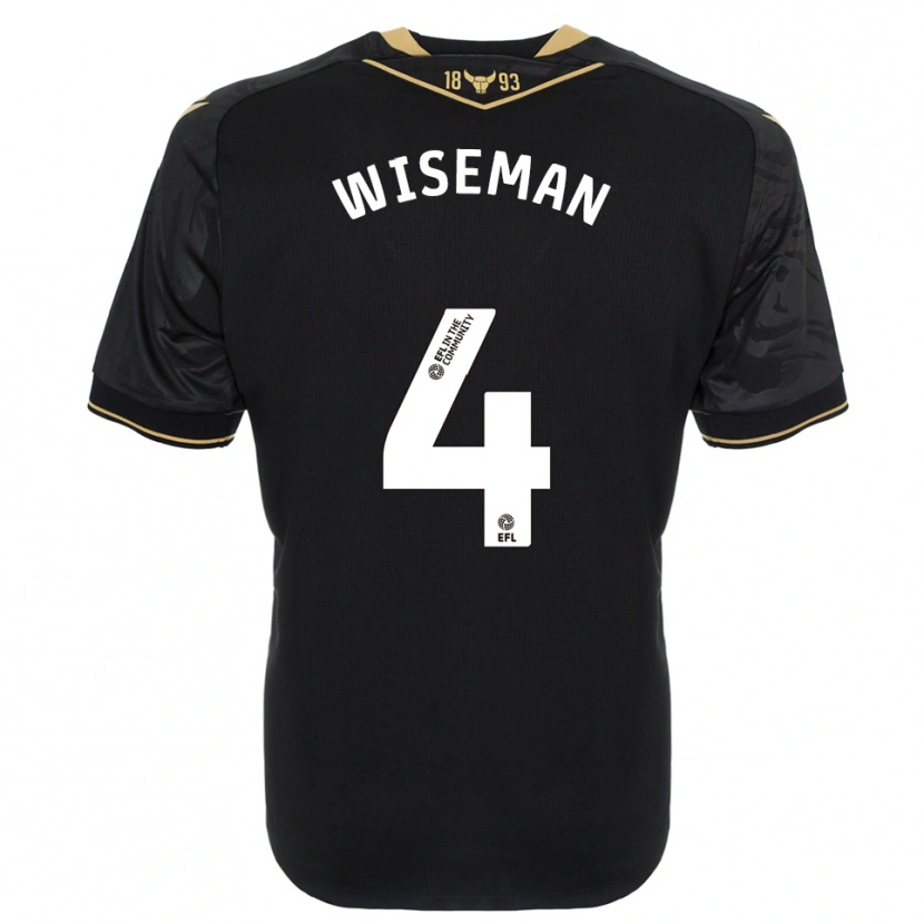 Danxen Damen Kate Wiseman #4 Schwarz Gold Auswärtstrikot Trikot 2025/26 T-Shirt Schweiz