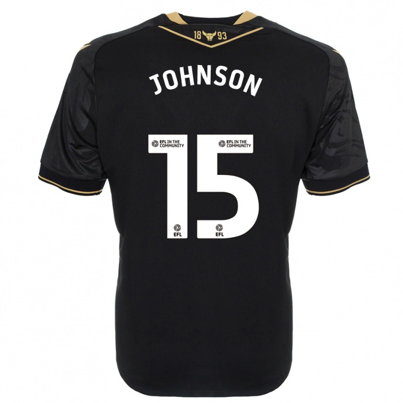Danxen Damen Joshua Johnson #15 Schwarz Gold Auswärtstrikot Trikot 2025/26 T-Shirt Schweiz