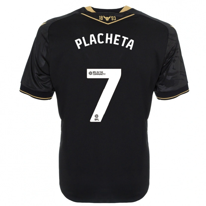 Danxen Damen Przemyslaw Placheta #7 Schwarz Gold Auswärtstrikot Trikot 2025/26 T-Shirt Schweiz