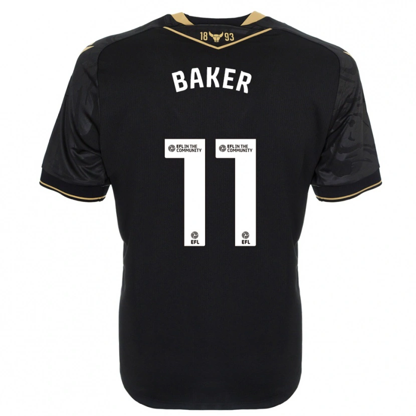 Danxen Damen Sophie Baker #11 Schwarz Gold Auswärtstrikot Trikot 2025/26 T-Shirt Schweiz