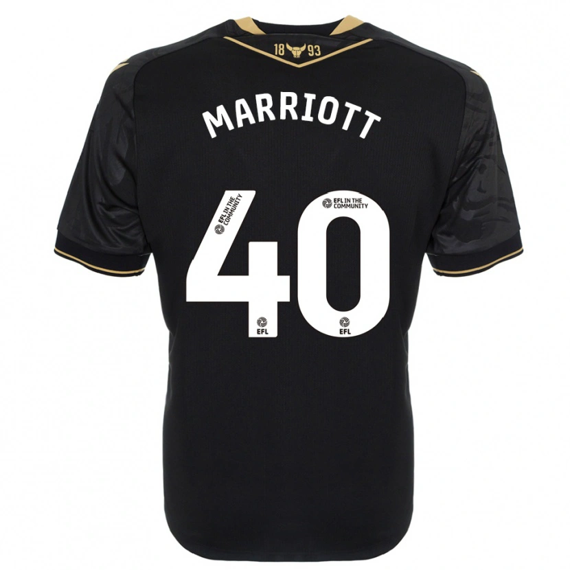 Danxen Damen Monty Marriott #40 Schwarz Gold Auswärtstrikot Trikot 2025/26 T-Shirt Schweiz
