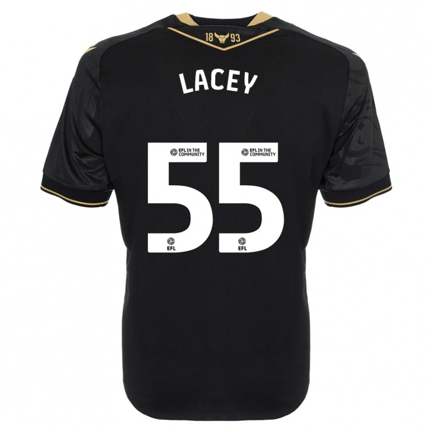 Danxen Damen Aaron Lacey #55 Schwarz Gold Auswärtstrikot Trikot 2025/26 T-Shirt Schweiz