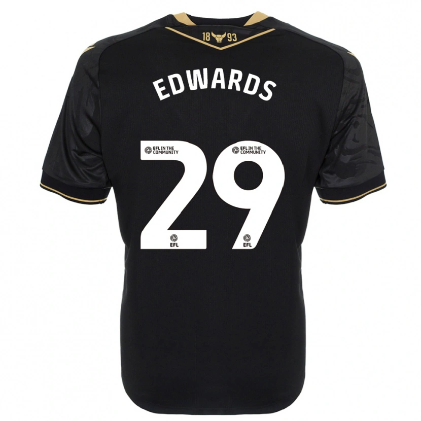 Danxen Damen Kyle Edwards #29 Schwarz Gold Auswärtstrikot Trikot 2025/26 T-Shirt Schweiz