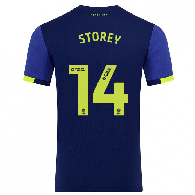 Danxen Damen Jordan Storey #14 Marine Gelb Auswärtstrikot Trikot 2025/26 T-Shirt Schweiz