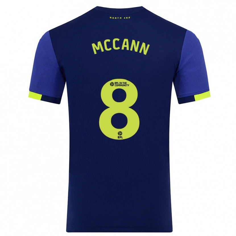 Danxen Damen Ali Mccann #8 Marine Gelb Auswärtstrikot Trikot 2025/26 T-Shirt Schweiz