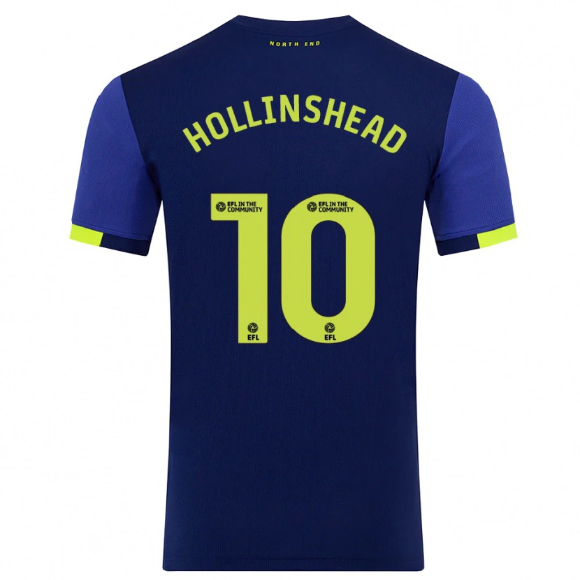 Danxen Damen Emily Hollinshead #10 Marine Gelb Auswärtstrikot Trikot 2025/26 T-Shirt Schweiz