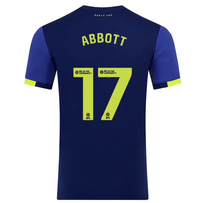 Danxen Damen Becky Abbott #17 Marine Gelb Auswärtstrikot Trikot 2025/26 T-Shirt Schweiz