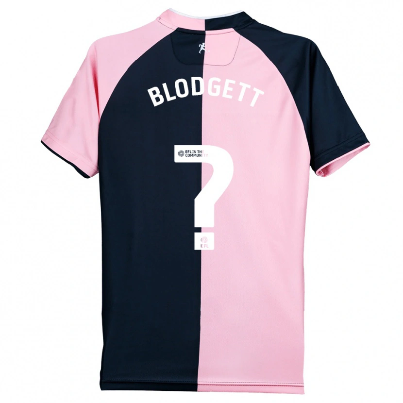 Danxen Damen Jo Blodgett #0 Pink Schwarz Auswärtstrikot Trikot 2025/26 T-Shirt Schweiz