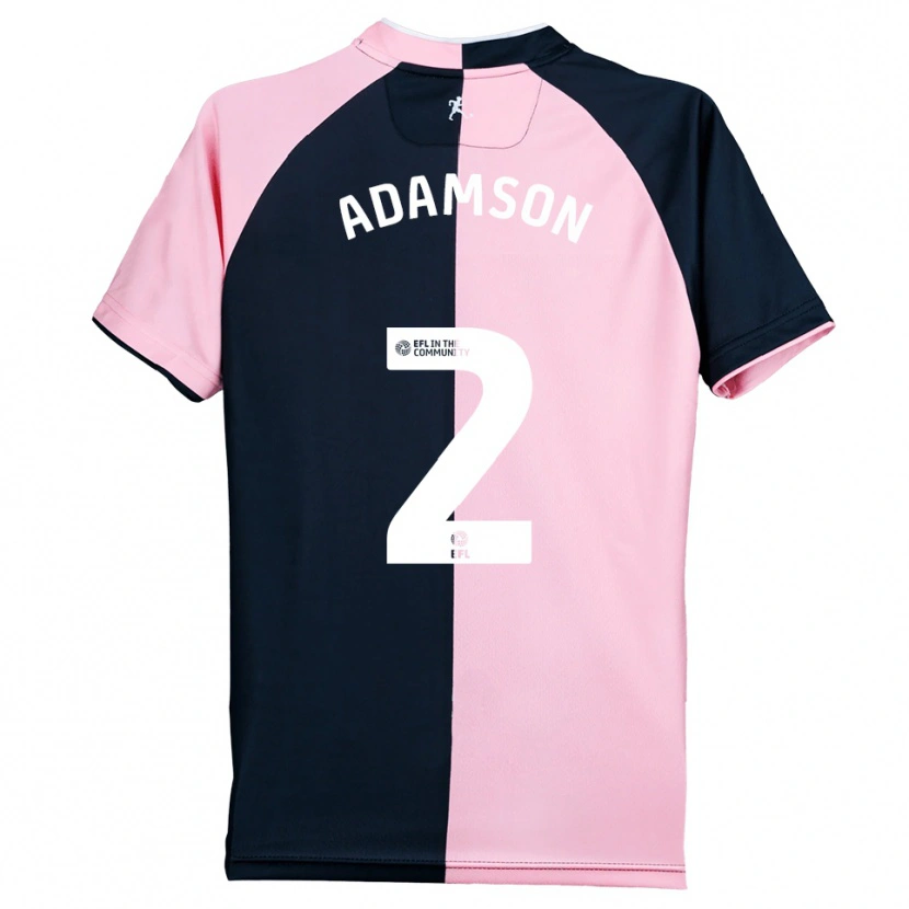 Danxen Damen Kealey Adamson #2 Pink Schwarz Auswärtstrikot Trikot 2025/26 T-Shirt Schweiz