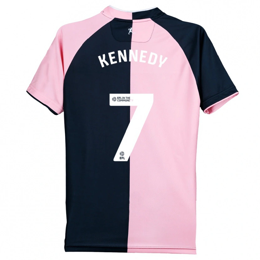 Danxen Damen Rico Kennedy #7 Pink Schwarz Auswärtstrikot Trikot 2025/26 T-Shirt Schweiz