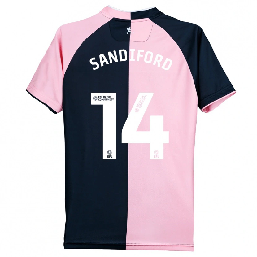 Danxen Damen Shaquille Sandiford #14 Pink Schwarz Auswärtstrikot Trikot 2025/26 T-Shirt Schweiz