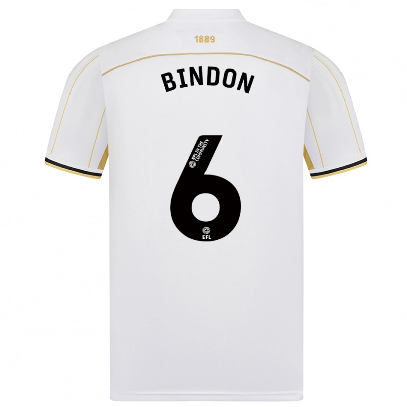 Danxen Damen Tyler Bindon #6 Weiß Gold Auswärtstrikot Trikot 2025/26 T-Shirt Schweiz
