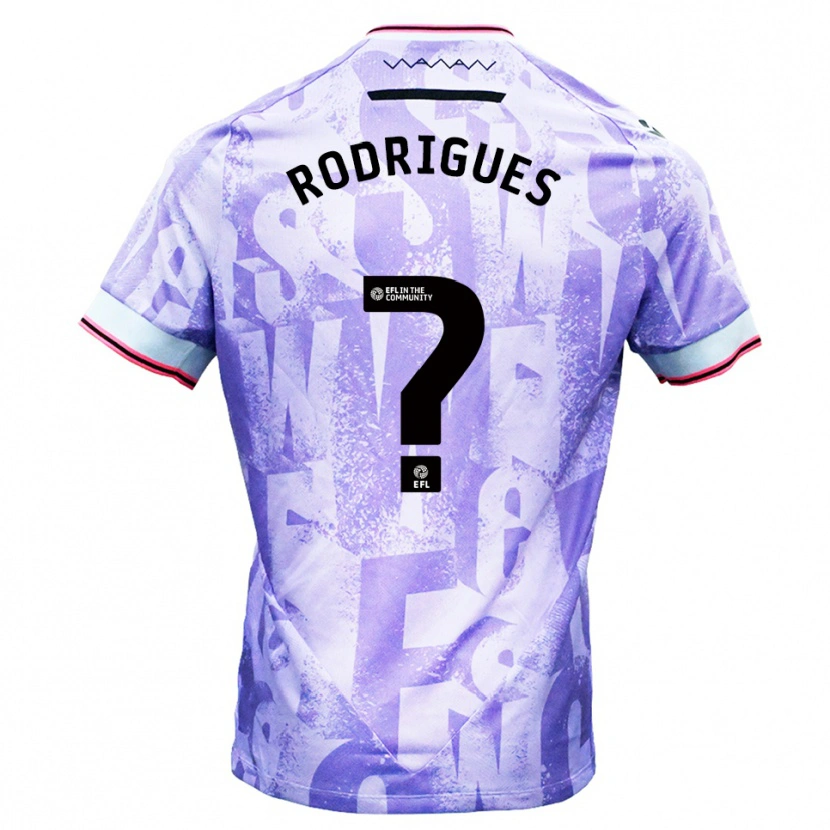 Danxen Damen Carlos Rodrigues #0 Lila Weiß Auswärtstrikot Trikot 2025/26 T-Shirt Schweiz