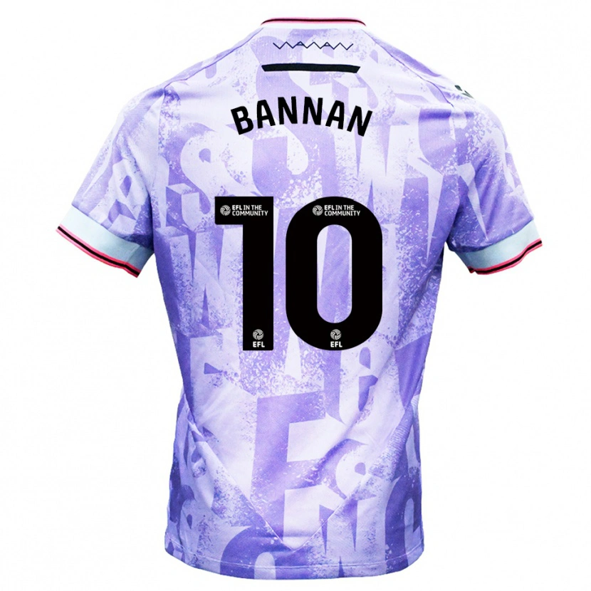 Danxen Damen Barry Bannan #10 Lila Weiß Auswärtstrikot Trikot 2025/26 T-Shirt Schweiz