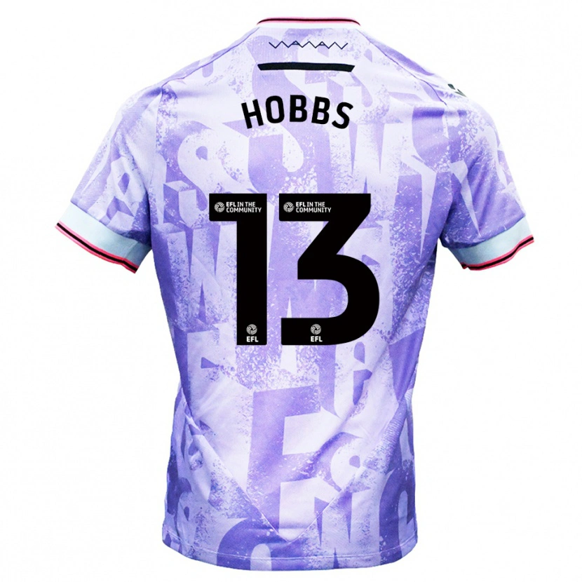 Danxen Damen Charlie Hobbs #13 Lila Weiß Auswärtstrikot Trikot 2025/26 T-Shirt Schweiz