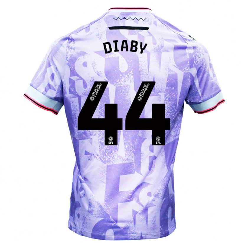 Danxen Damen Momo Diaby #44 Lila Weiß Auswärtstrikot Trikot 2025/26 T-Shirt Schweiz