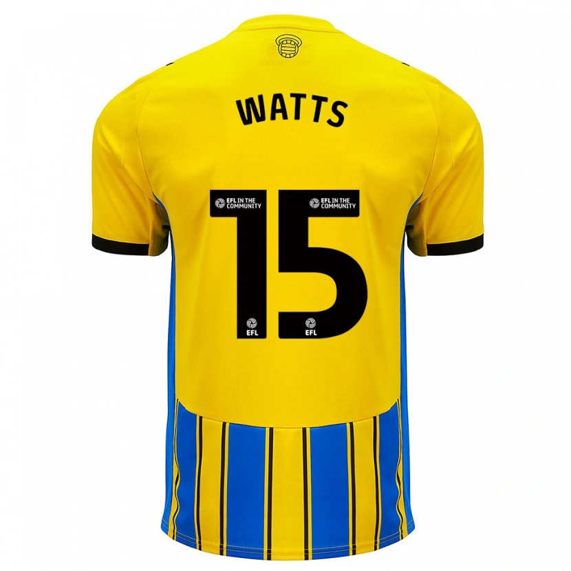 Danxen Damen Harry Watts #15 Blau Gelb Auswärtstrikot Trikot 2025/26 T-Shirt Schweiz