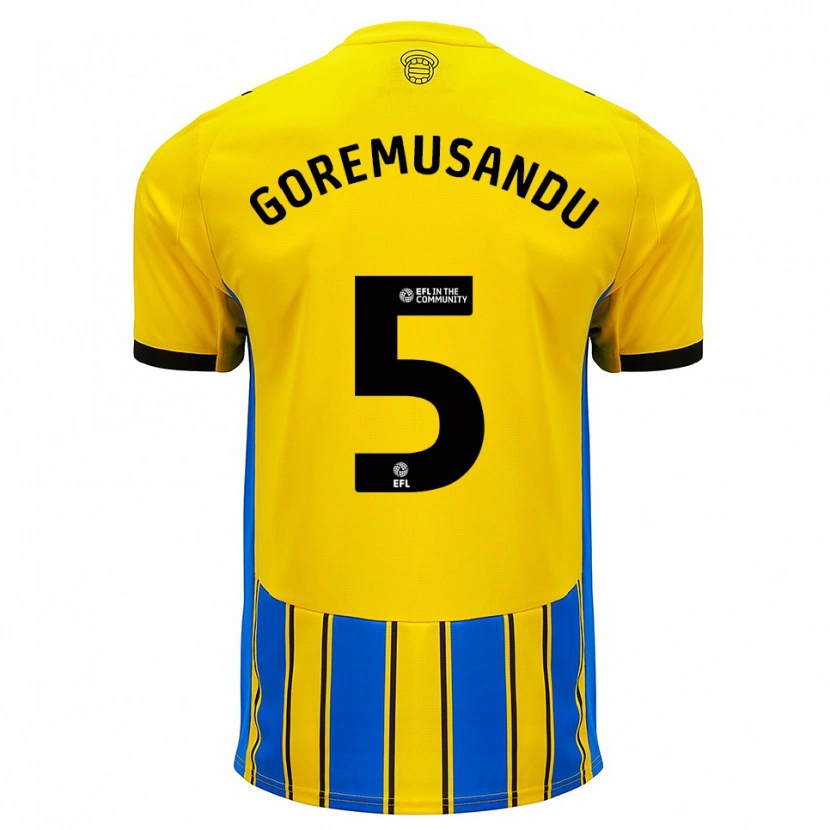 Danxen Damen Tino Goremusandu #5 Blau Gelb Auswärtstrikot Trikot 2025/26 T-Shirt Schweiz