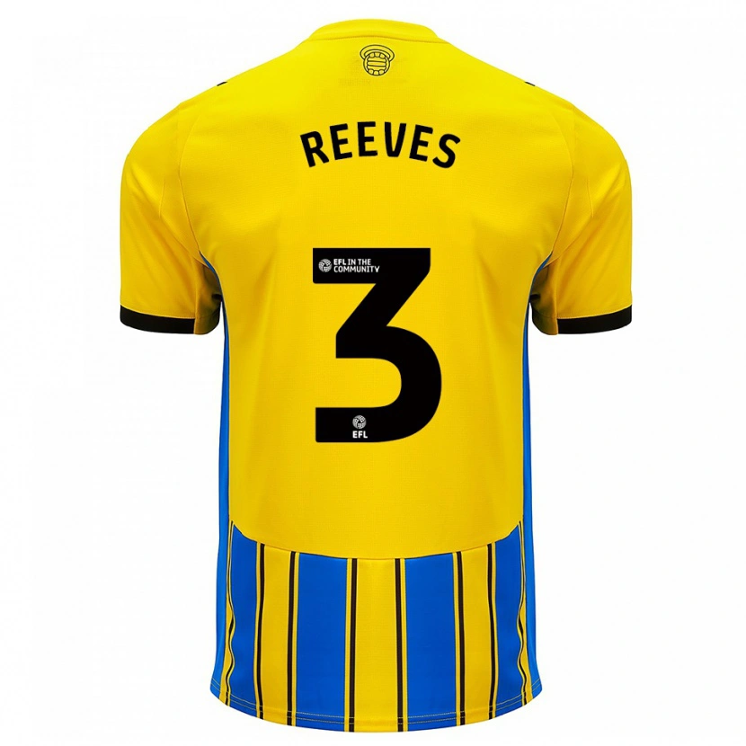 Danxen Damen Ben Reeves #3 Blau Gelb Auswärtstrikot Trikot 2025/26 T-Shirt Schweiz