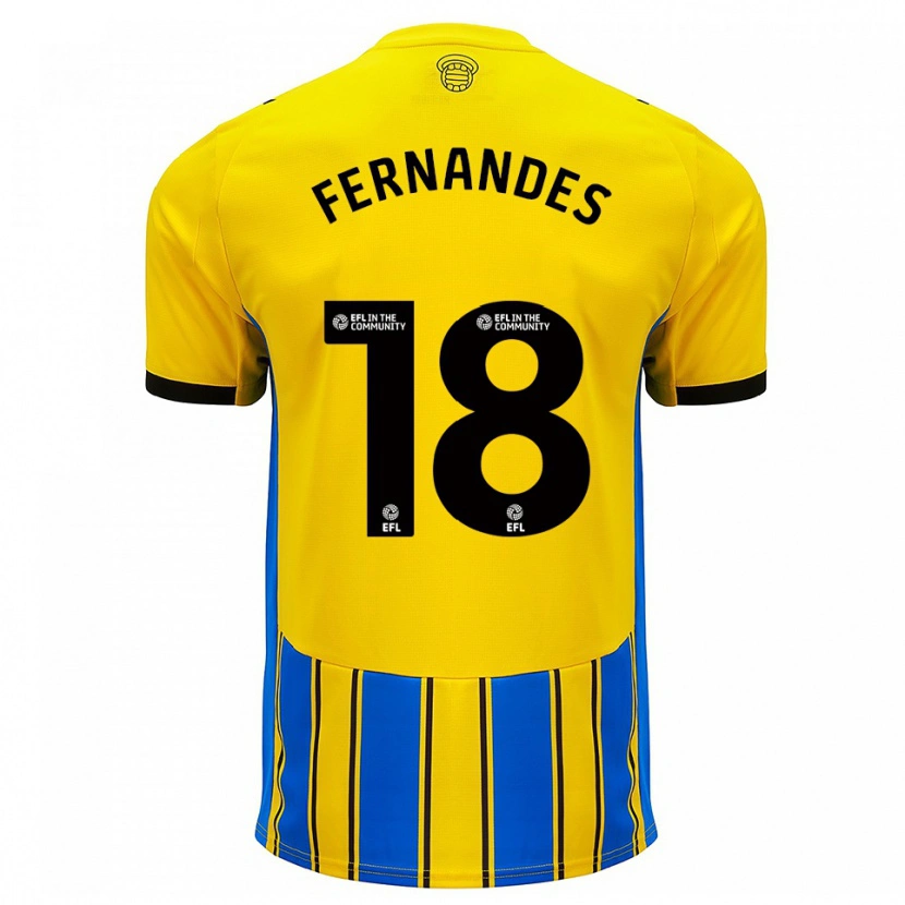 Danxen Damen Mateus Fernandes #18 Blau Gelb Auswärtstrikot Trikot 2025/26 T-Shirt Schweiz