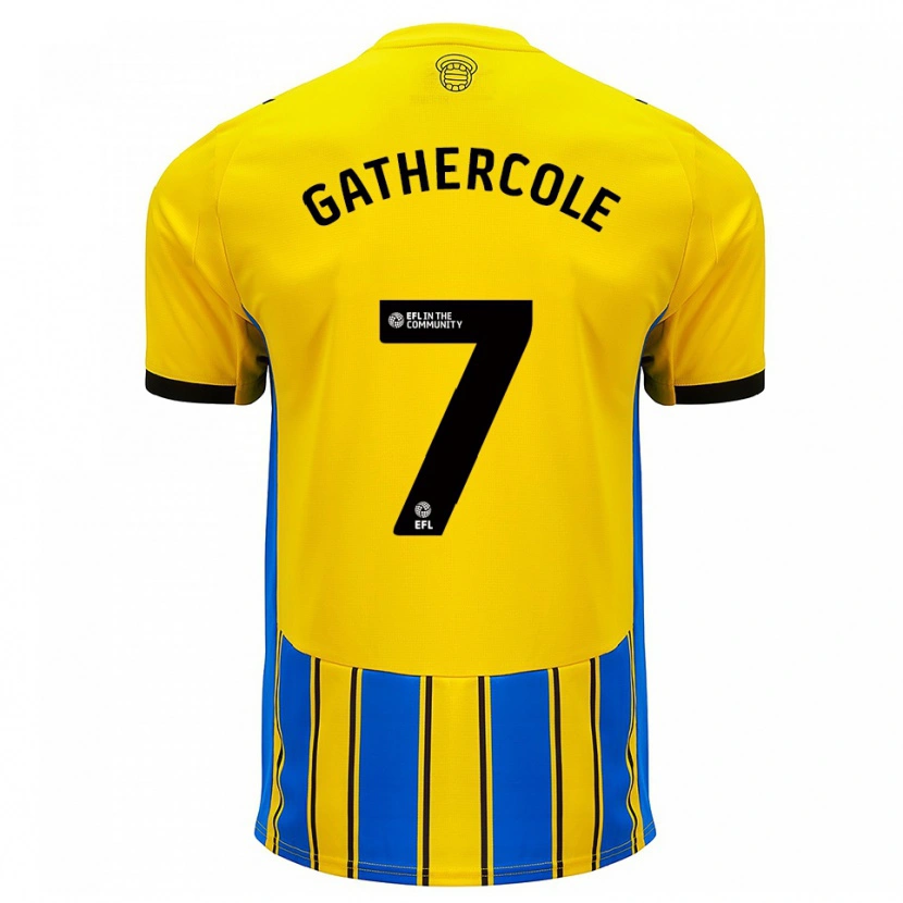 Danxen Damen Harry Gathercole #7 Blau Gelb Auswärtstrikot Trikot 2025/26 T-Shirt Schweiz
