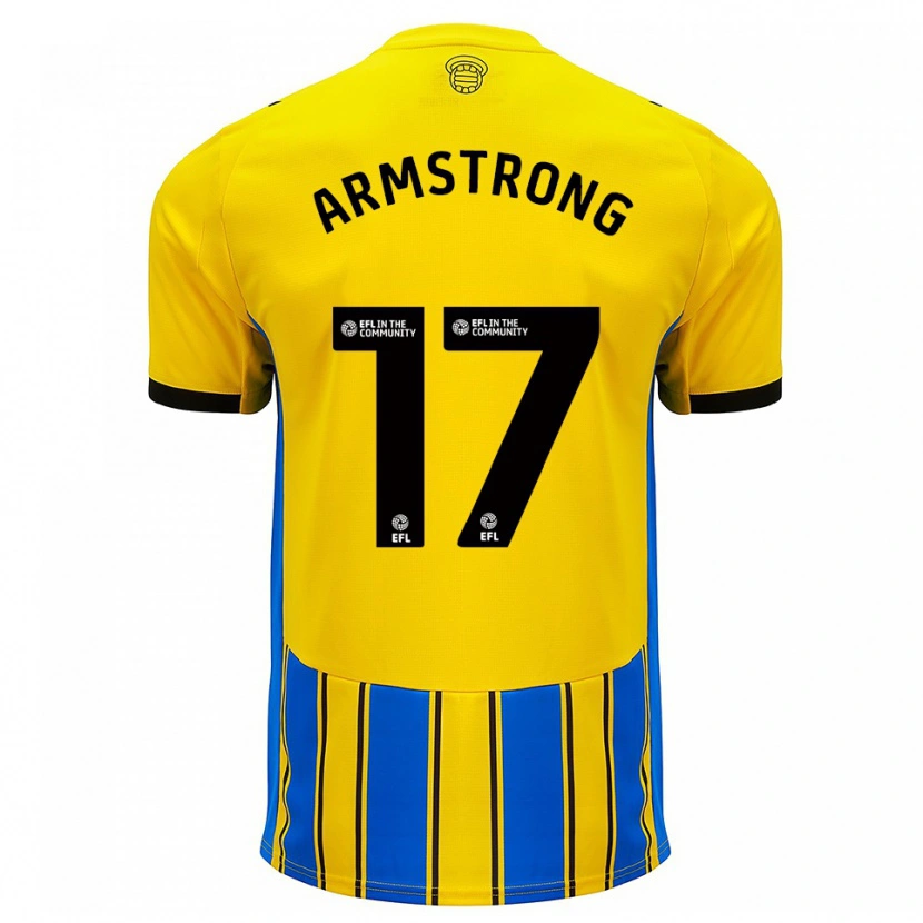 Danxen Damen Stuart Armstrong #17 Blau Gelb Auswärtstrikot Trikot 2025/26 T-Shirt Schweiz