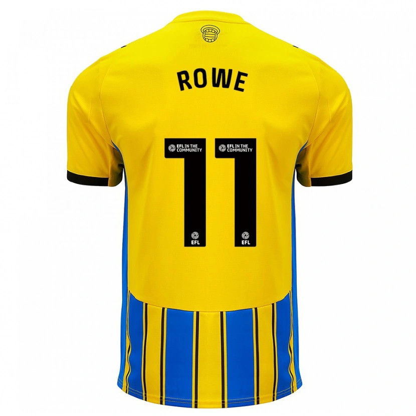 Danxen Damen Rachel Rowe #11 Blau Gelb Auswärtstrikot Trikot 2025/26 T-Shirt Schweiz
