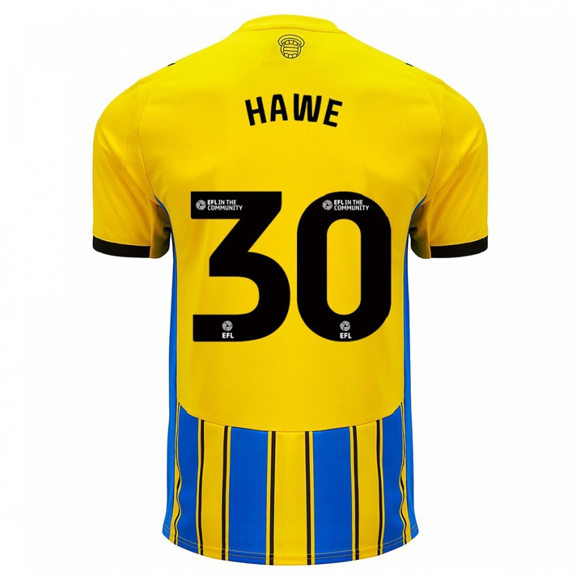 Danxen Damen Luke Hawe #30 Blau Gelb Auswärtstrikot Trikot 2025/26 T-Shirt Schweiz