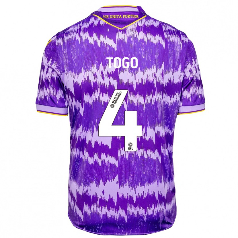 Danxen Damen Ian Togo #4 Lila Gelb Auswärtstrikot Trikot 2025/26 T-Shirt Schweiz