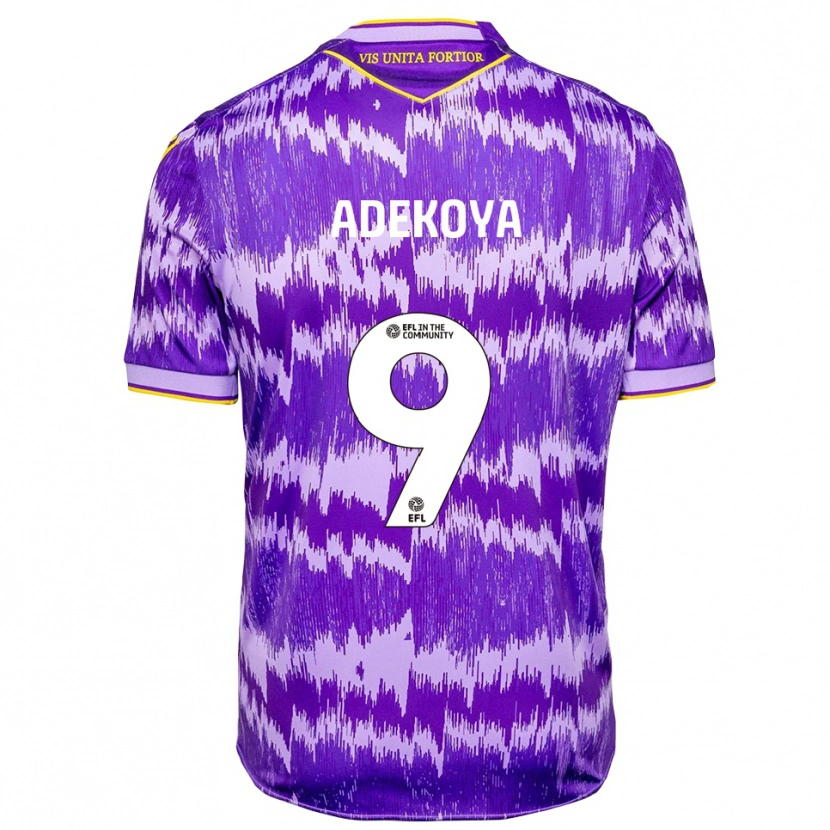 Danxen Damen Dean Adekoya #9 Lila Gelb Auswärtstrikot Trikot 2025/26 T-Shirt Schweiz