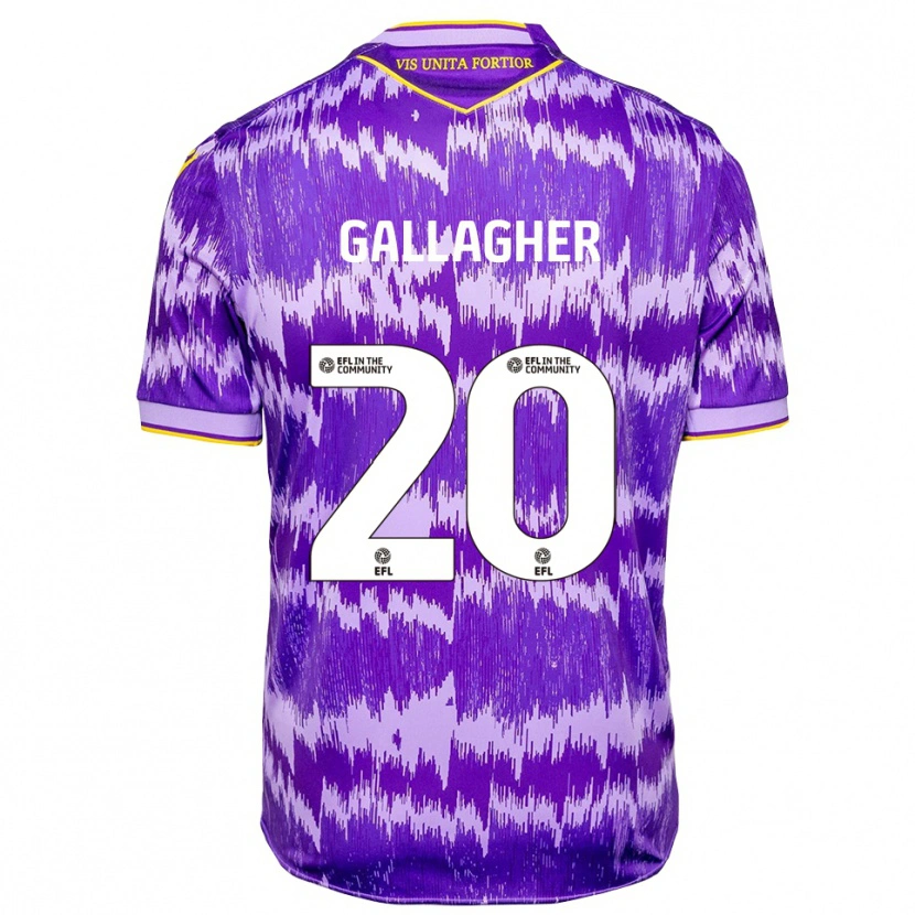 Danxen Damen Sam Gallagher #20 Lila Gelb Auswärtstrikot Trikot 2025/26 T-Shirt Schweiz