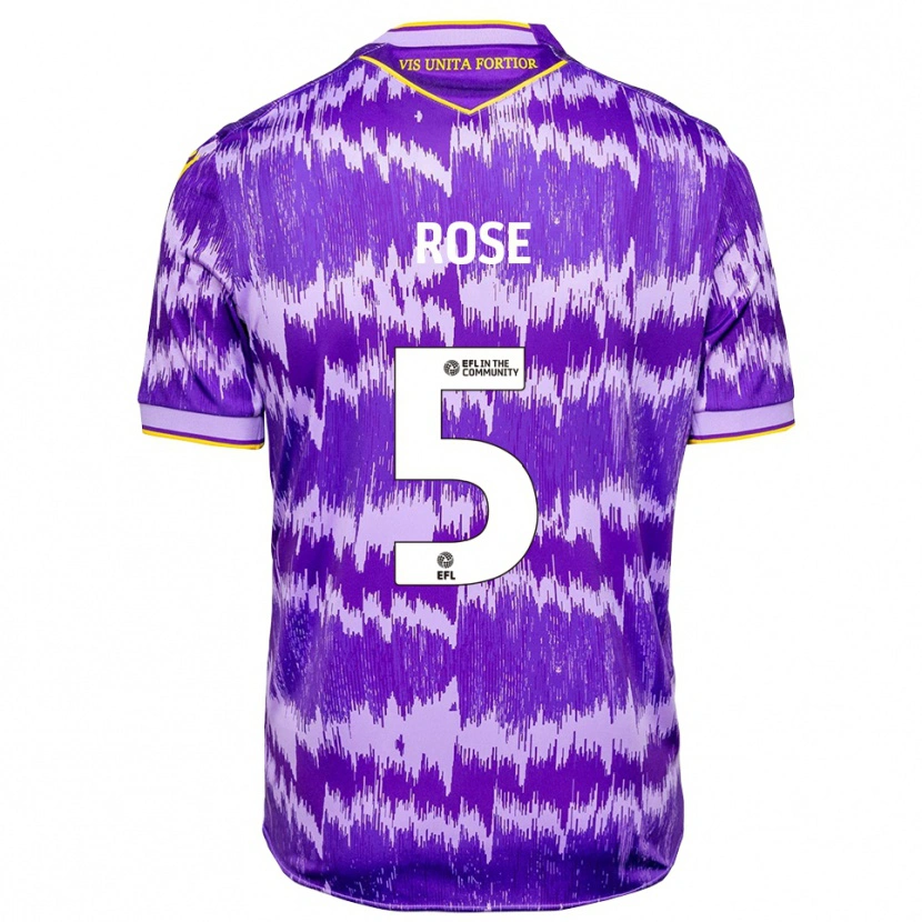 Danxen Damen Michael Rose #5 Lila Gelb Auswärtstrikot Trikot 2025/26 T-Shirt Schweiz
