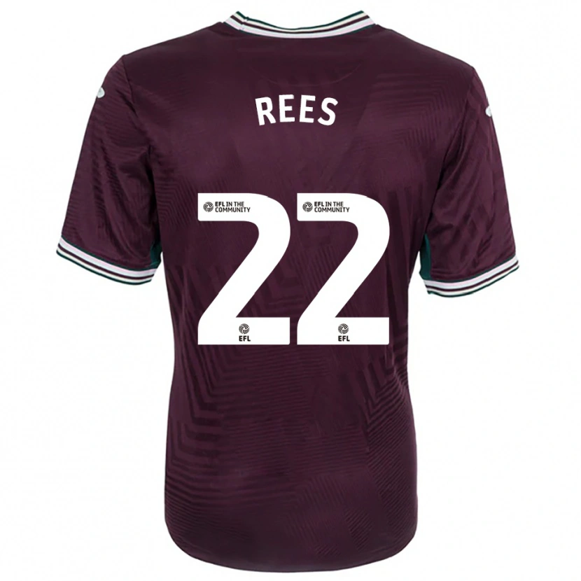 Danxen Damen Nia Rees #22 Rostrot Weiß Auswärtstrikot Trikot 2025/26 T-Shirt Schweiz