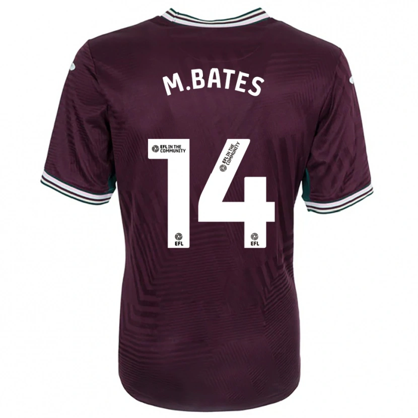 Danxen Damen Mitchell Bates #14 Rostrot Weiß Auswärtstrikot Trikot 2025/26 T-Shirt Schweiz