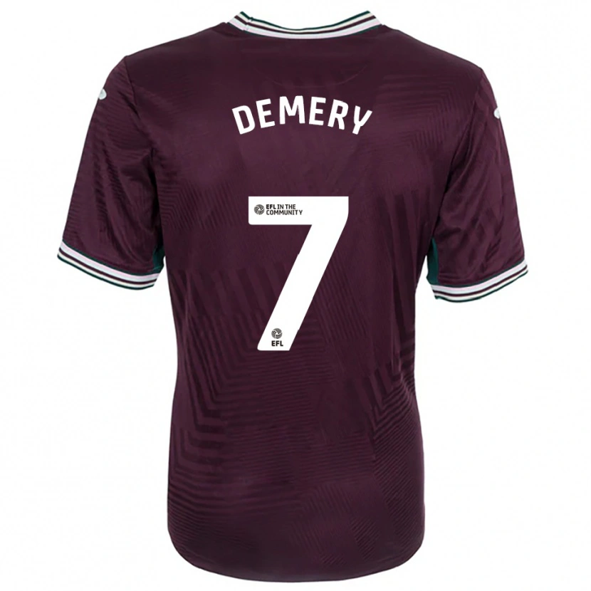 Danxen Damen Caleb Demery #7 Rostrot Weiß Auswärtstrikot Trikot 2025/26 T-Shirt Schweiz