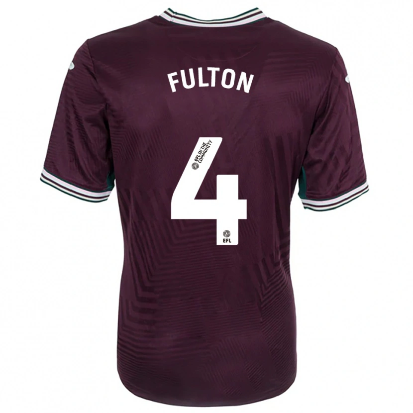 Danxen Damen Jay Fulton #4 Rostrot Weiß Auswärtstrikot Trikot 2025/26 T-Shirt Schweiz