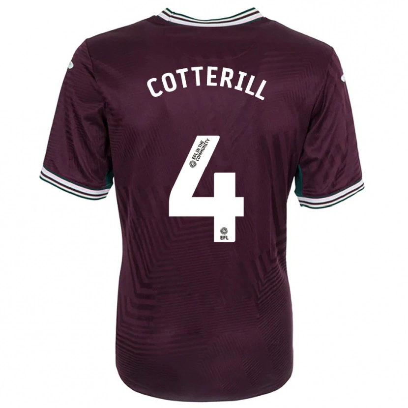 Danxen Damen Joel Cotterill #4 Rostrot Weiß Auswärtstrikot Trikot 2025/26 T-Shirt Schweiz