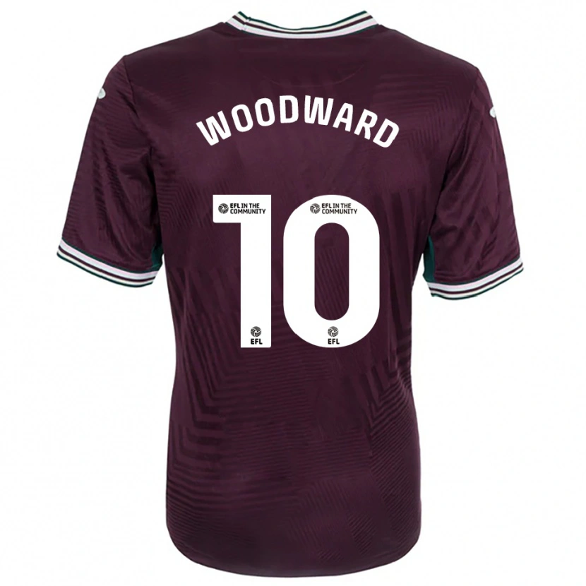 Danxen Damen Thomas Woodward #10 Rostrot Weiß Auswärtstrikot Trikot 2025/26 T-Shirt Schweiz