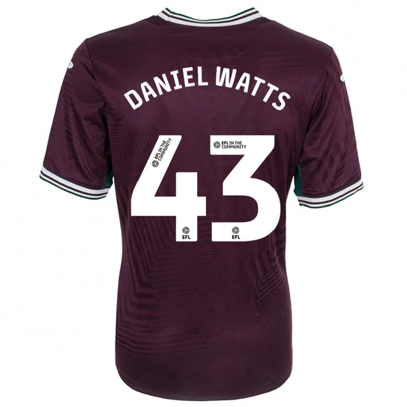 Danxen Damen Daniel Watts #43 Rostrot Weiß Auswärtstrikot Trikot 2025/26 T-Shirt Schweiz