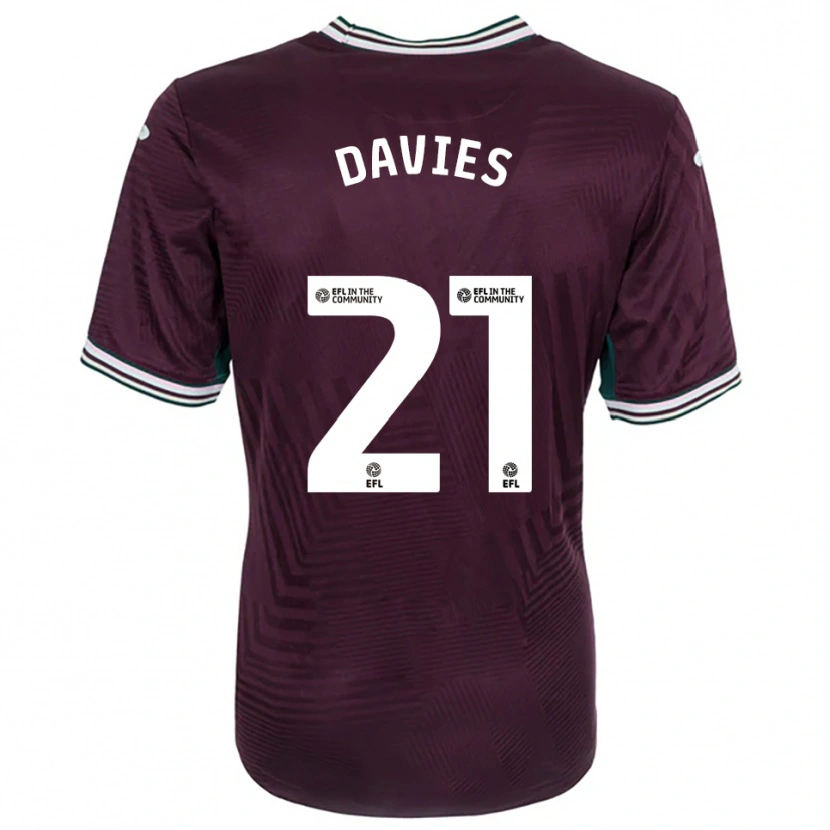 Danxen Damen Laura Davies #21 Rostrot Weiß Auswärtstrikot Trikot 2025/26 T-Shirt Schweiz