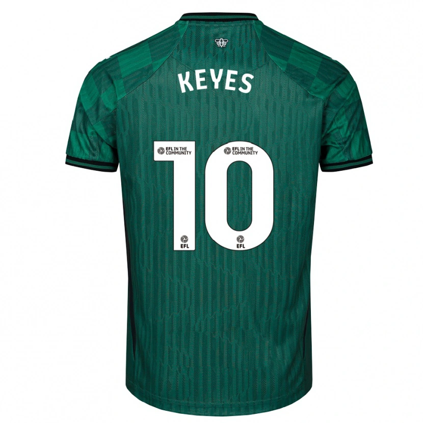Danxen Damen Josh Keyes #10 Grün Schwarz Auswärtstrikot Trikot 2025/26 T-Shirt Schweiz