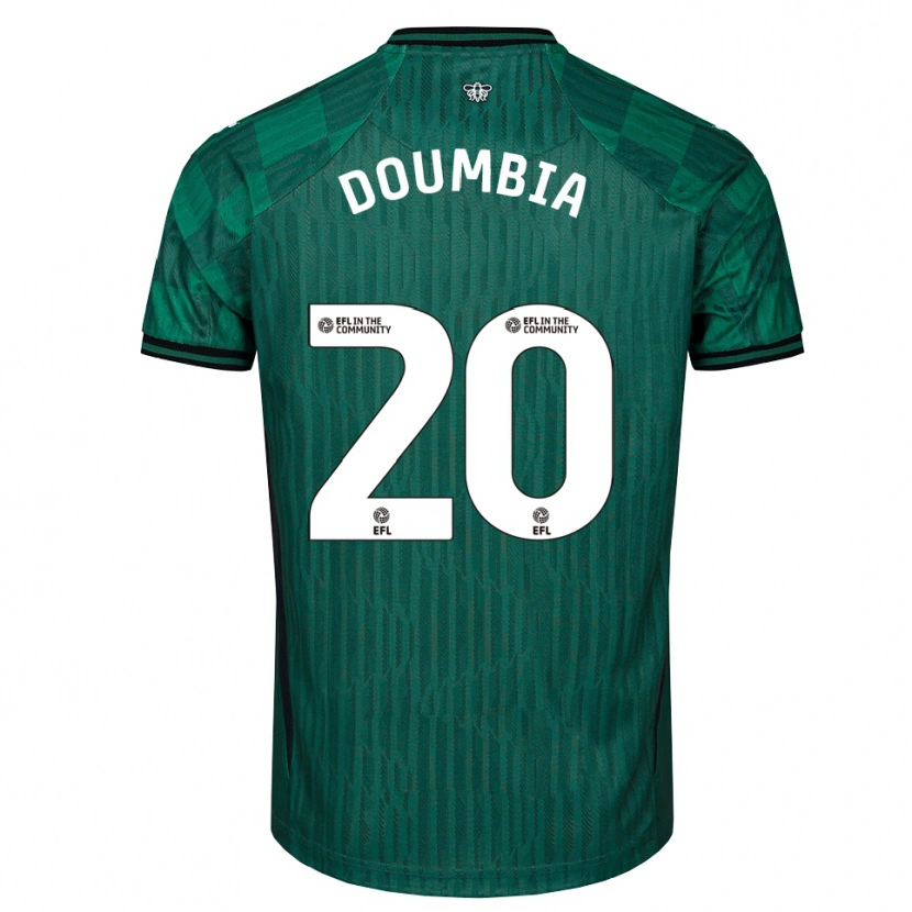 Danxen Damen Mamadou Doumbia #20 Grün Schwarz Auswärtstrikot Trikot 2025/26 T-Shirt Schweiz