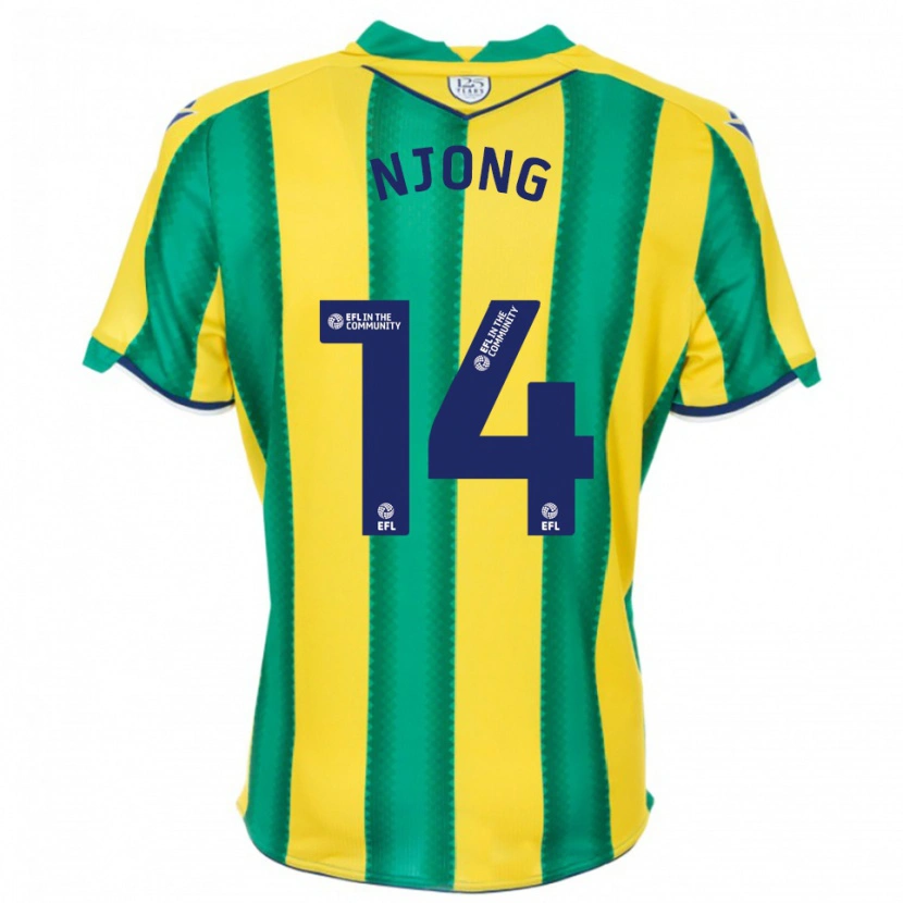 Danxen Damen Alessandro Njong #14 Gelb Grün Auswärtstrikot Trikot 2025/26 T-Shirt Schweiz