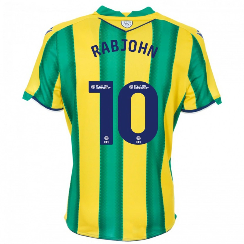 Danxen Damen Olivia Rabjohn #10 Gelb Grün Auswärtstrikot Trikot 2025/26 T-Shirt Schweiz